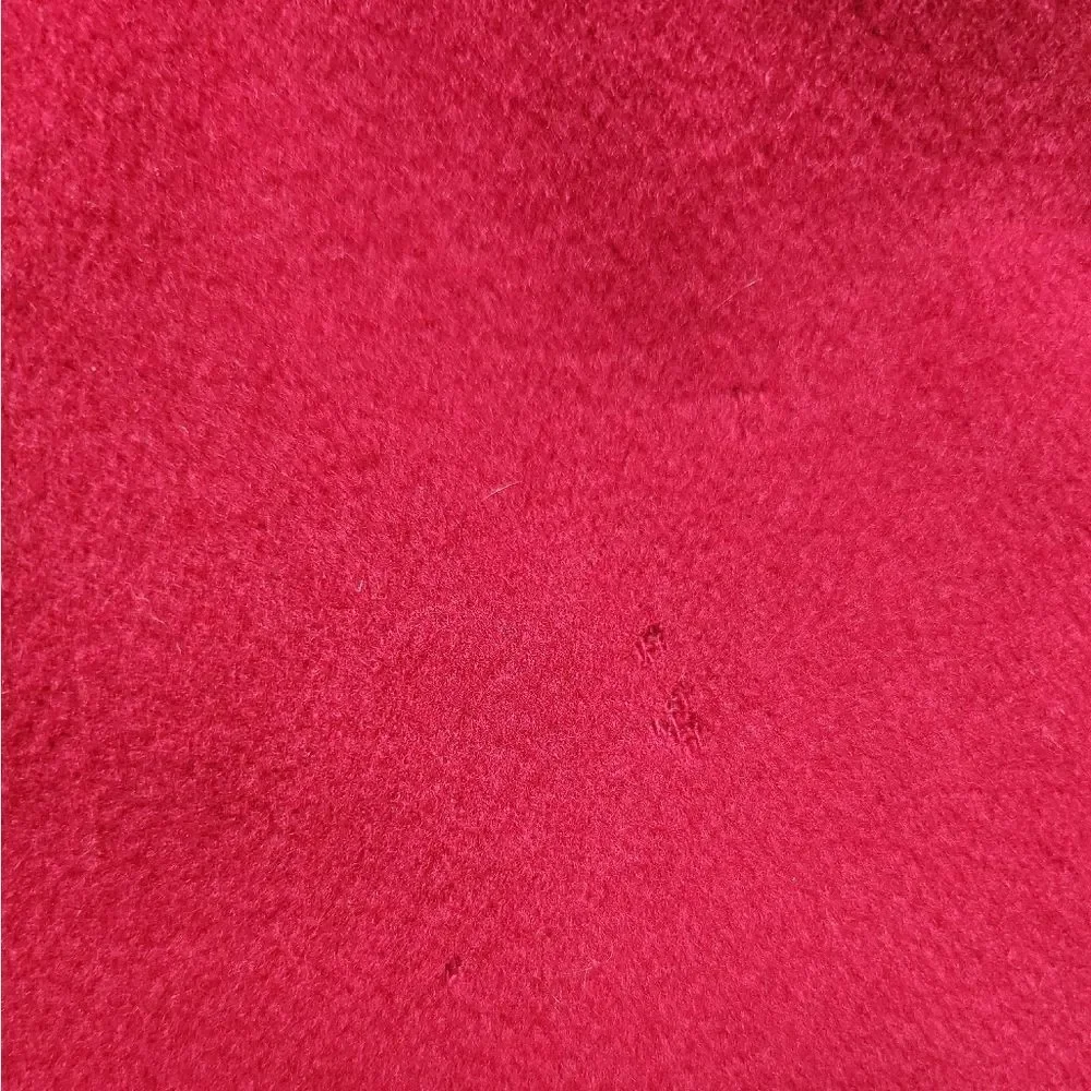 L.L. Bean Wool Cashmere Double Breasted Peacoat Coat Womens Red Size 14